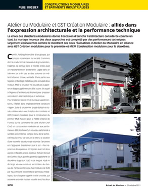 Article sur l'architecture modulaire. 