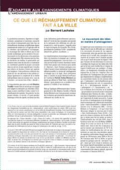 Article sur le réchauffement climatique. 