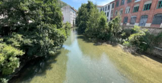 Photo de la rivière de la Gère. 