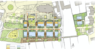 Plan masse du projet. 