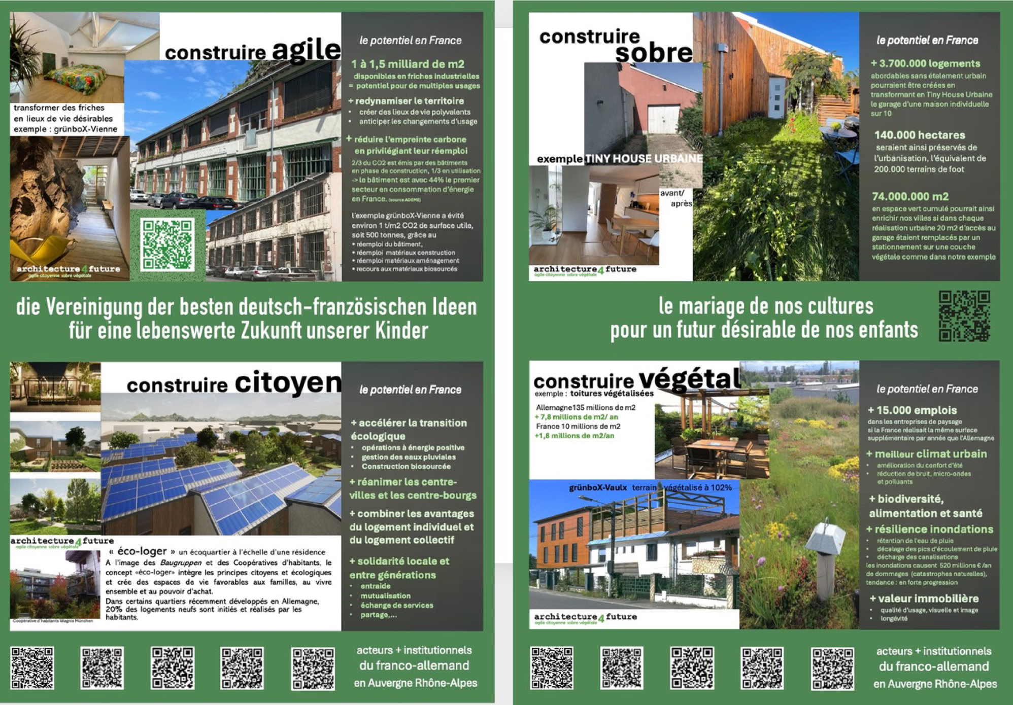 Flyer de présentation pour l'exposition du pavillon allemand des Fêtes Consulaires à Lyon.