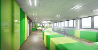 Interior views of the project.