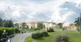 Exterior view of the project.